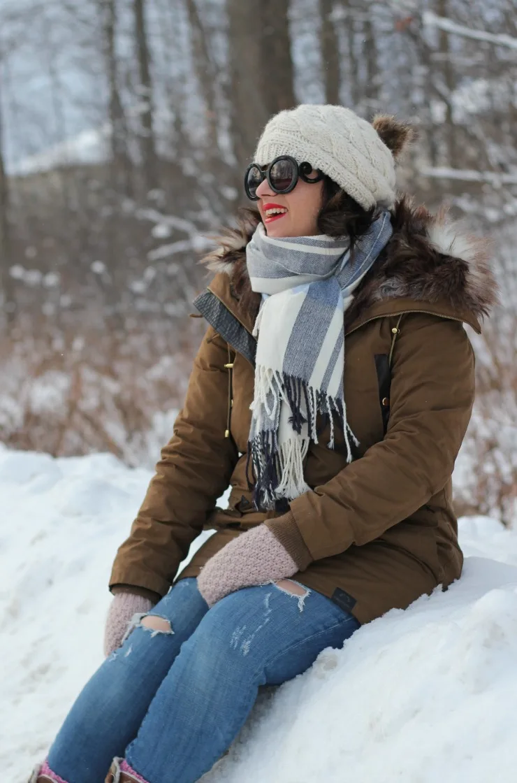 winter parka outfit