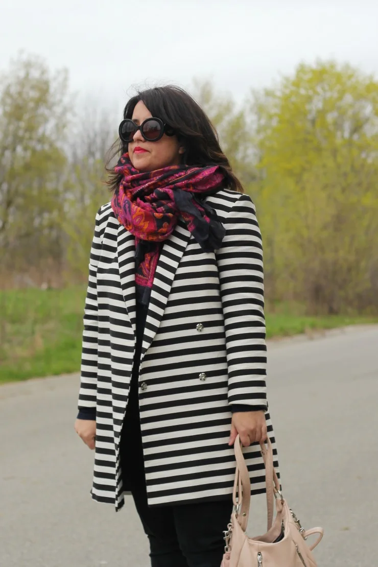 stripe coat