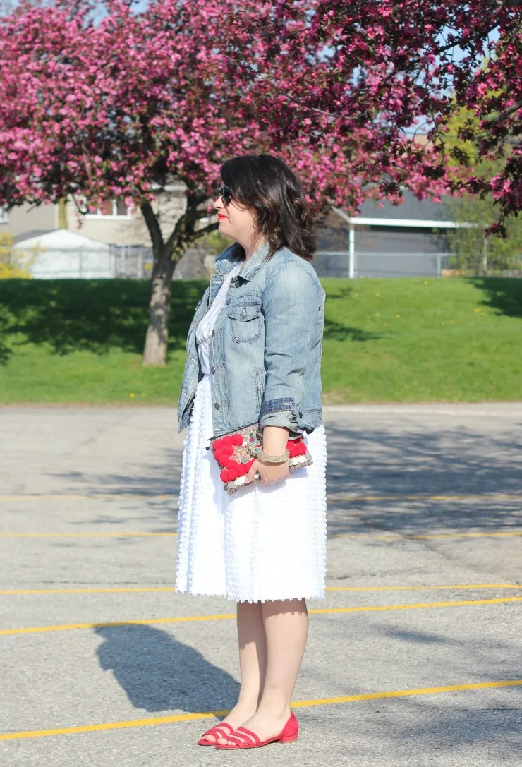 joe fresh clip dot skirt review