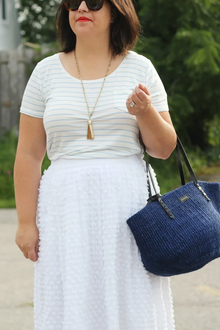 pale stripe tee