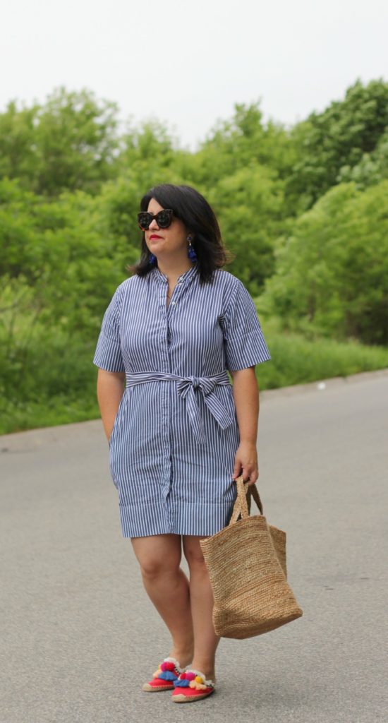 Everlane Belted Shirt Dress Review ⋆ chic everywhere