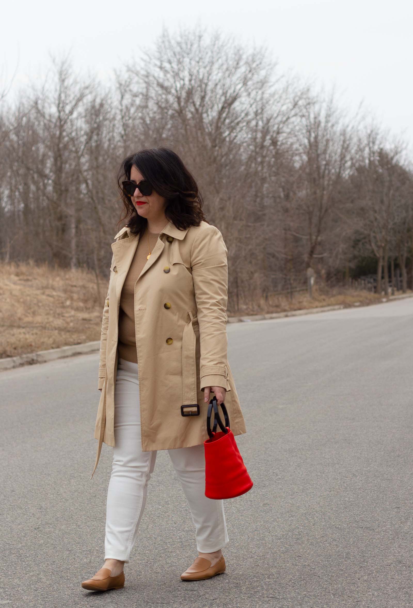 spring trench coat outfit