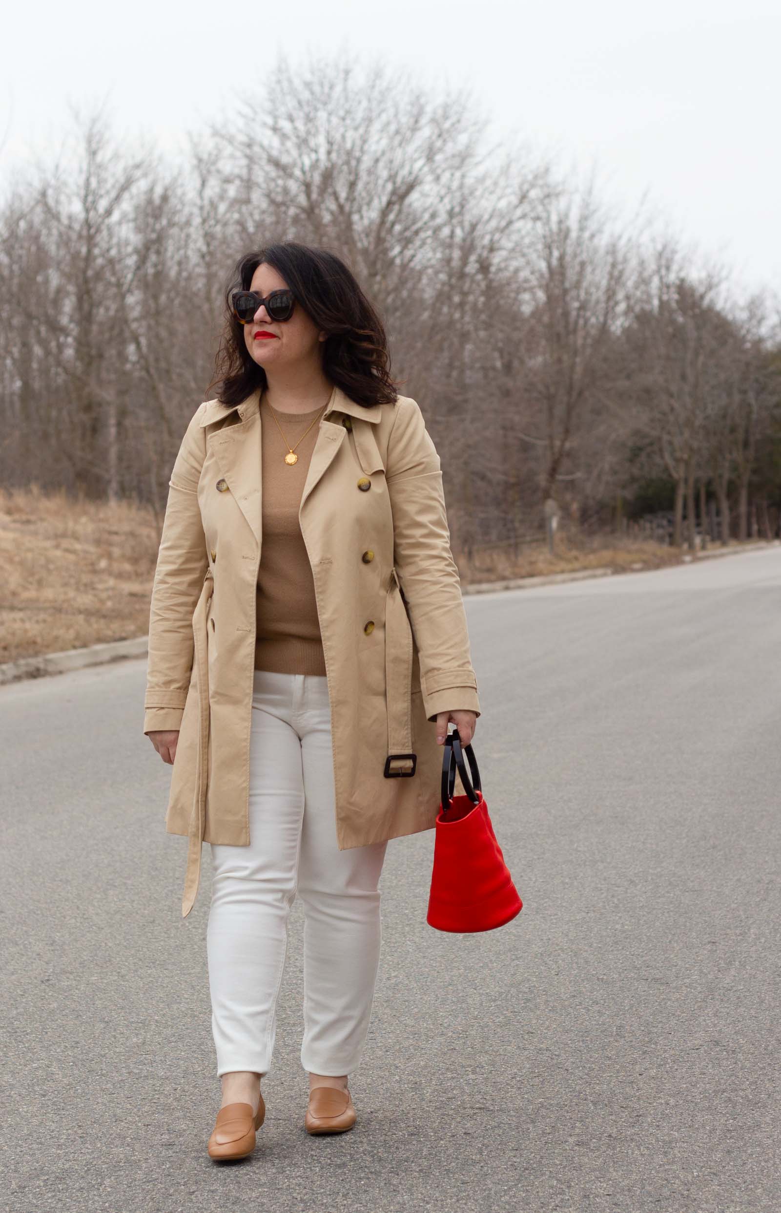 trench coat outfit spring