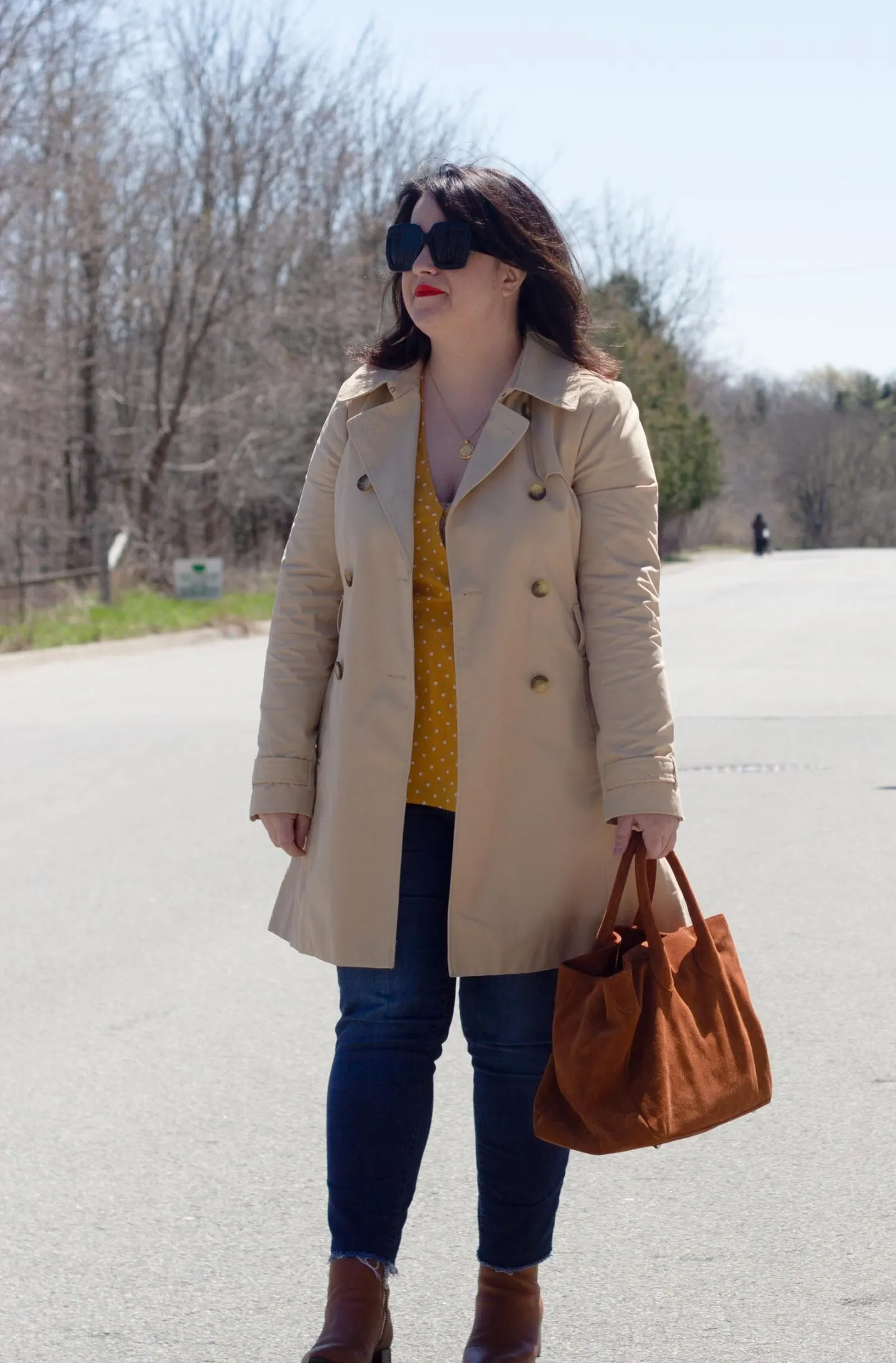 trench coat outfit