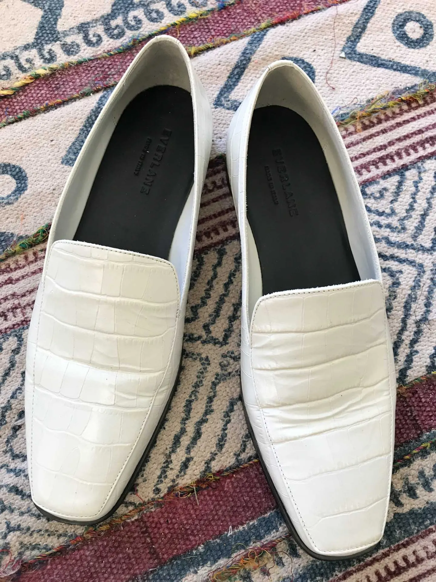 square toe loafer