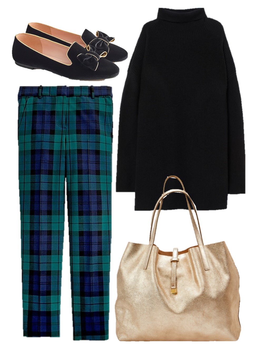 christmas outfit plaid pants