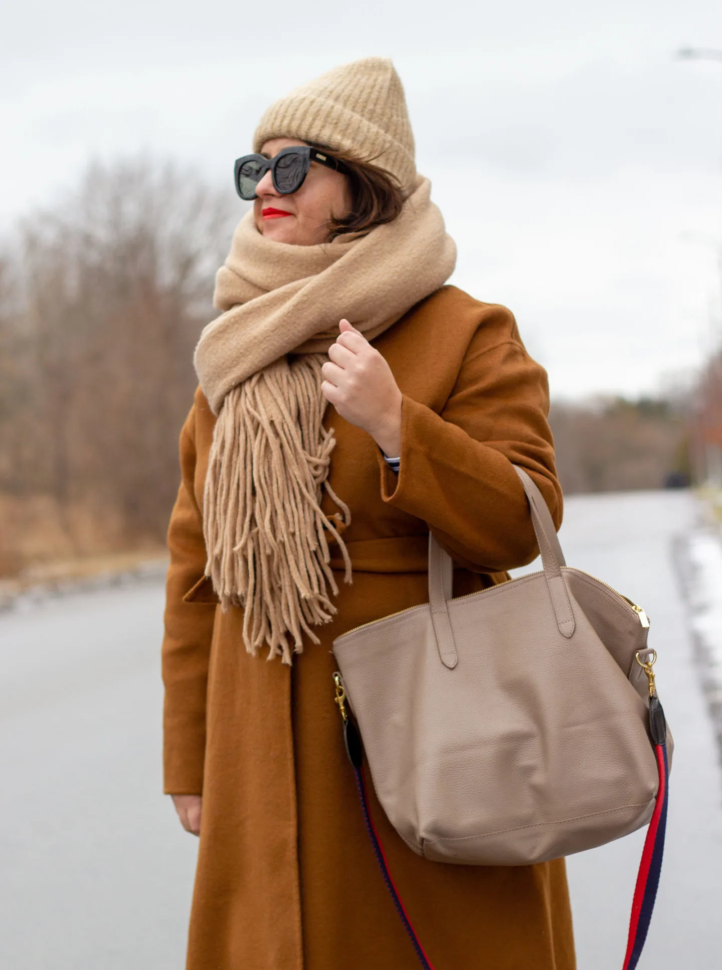 neutral winter outfit