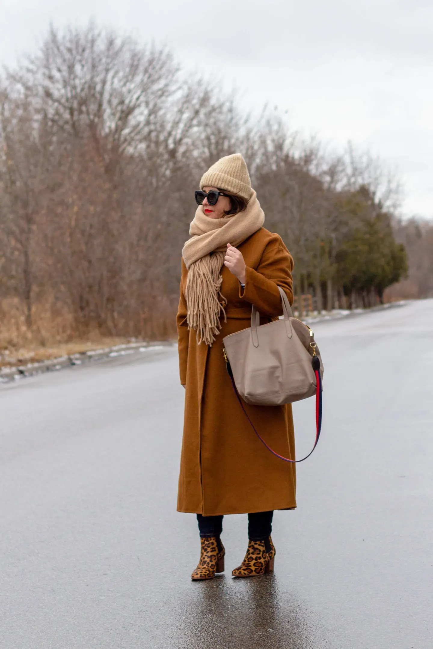 neutral winter outfit