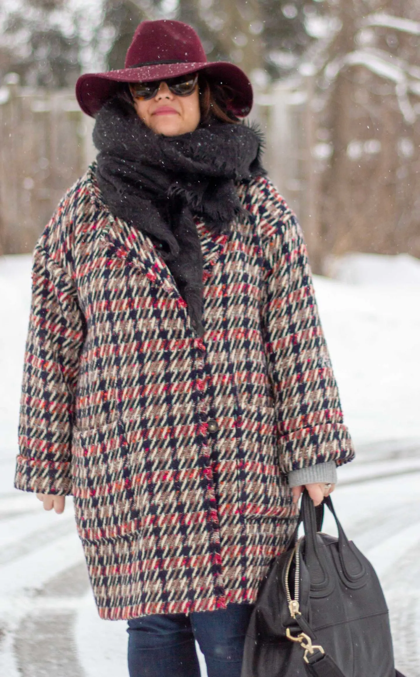 sezane winter coat outfit