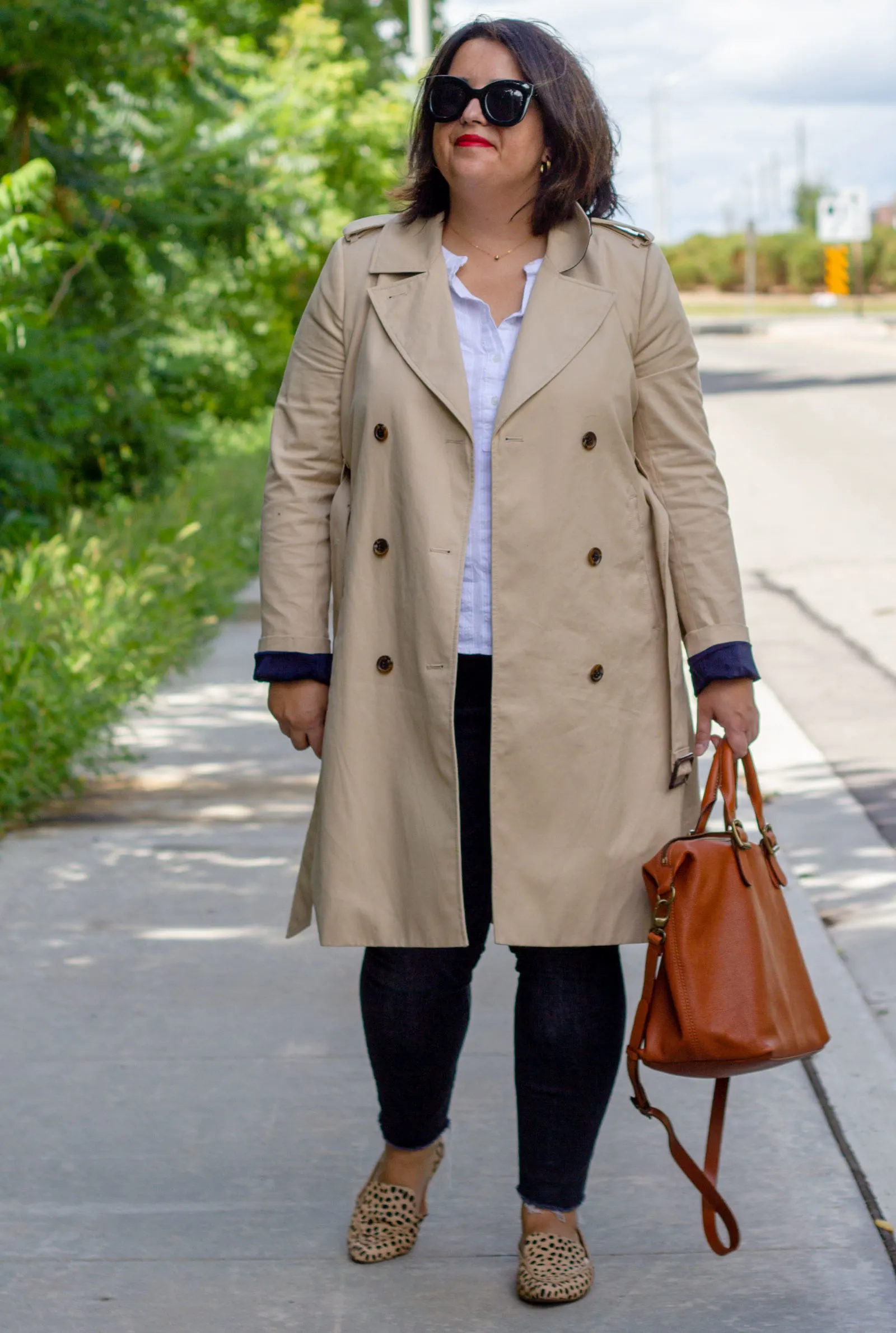 jcrew icon trench coat outfit