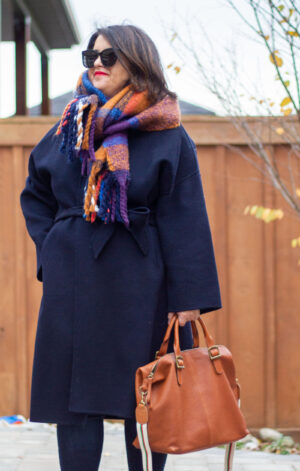 How to style a belted Navy Coat ⋆ chic everywhere