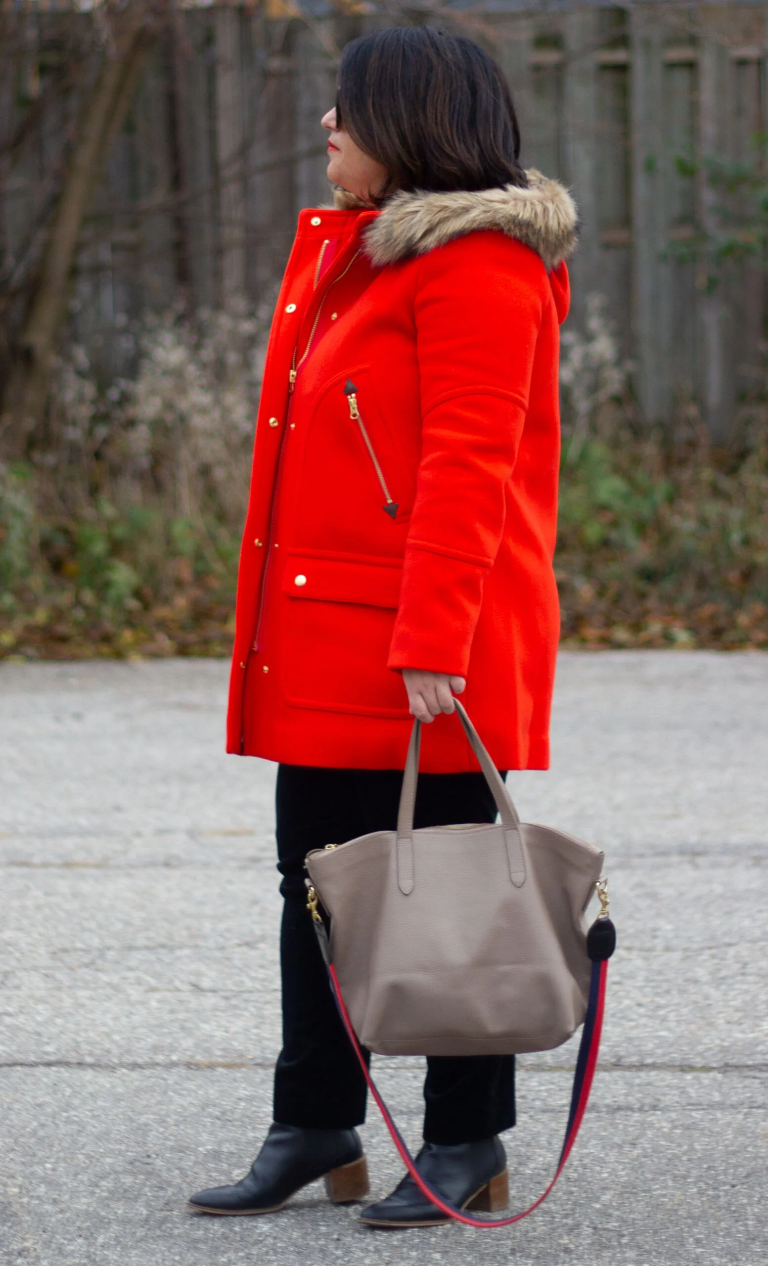 jcrew chateau parak red