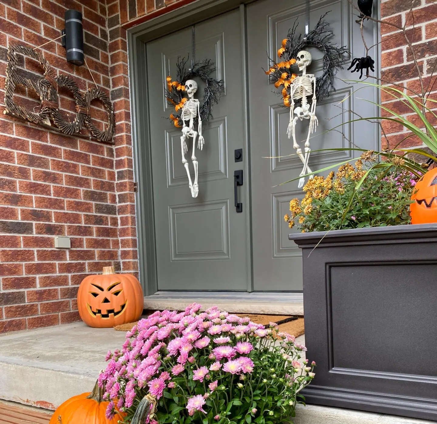 Halloween front door