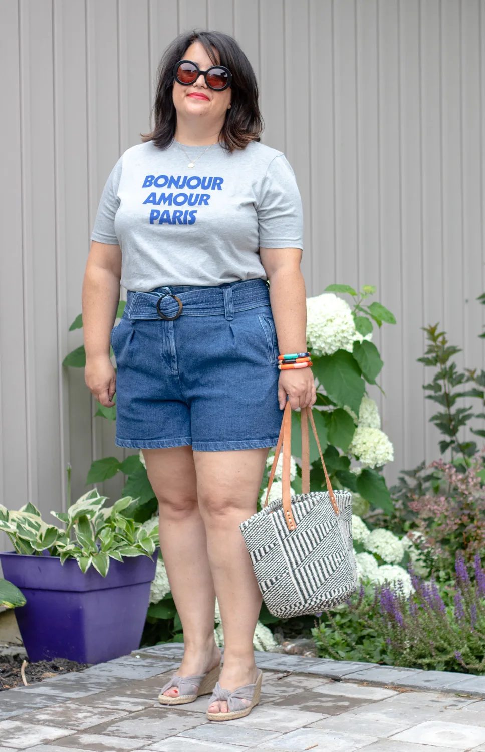 Sezane t-shirt review, sezane bonjour amour paris tee