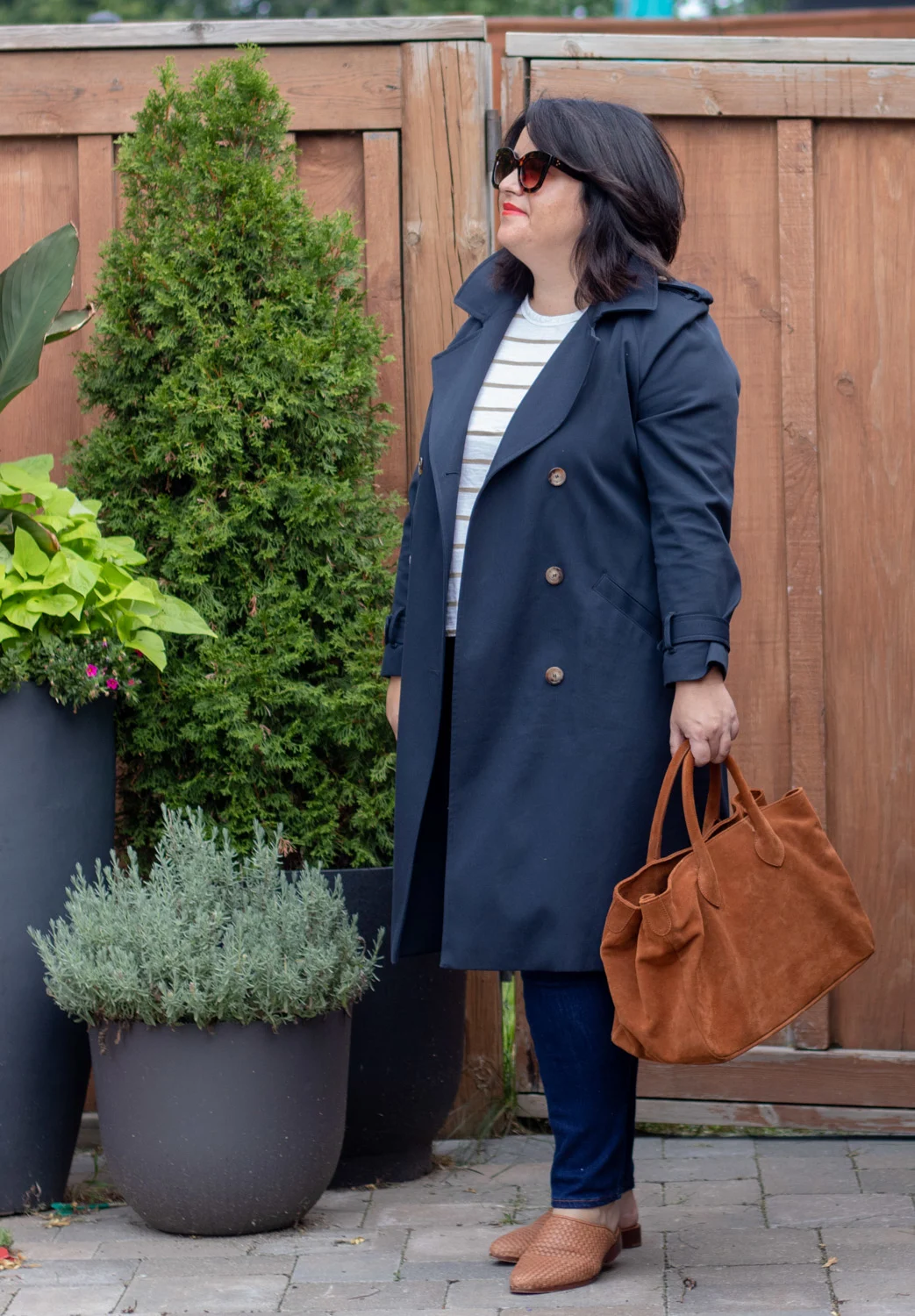 sezane trench coat fall outfit