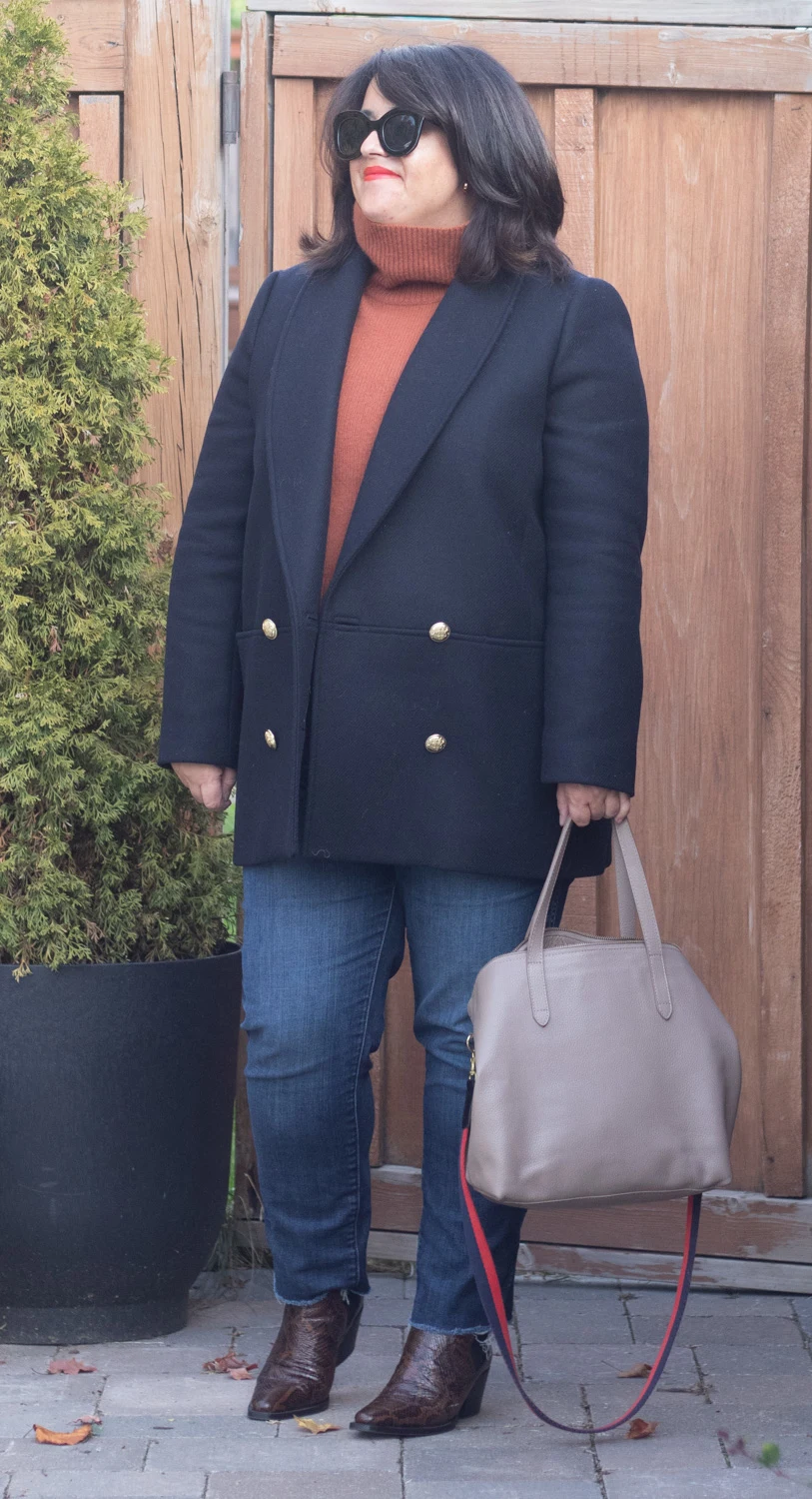 sezane james coat review