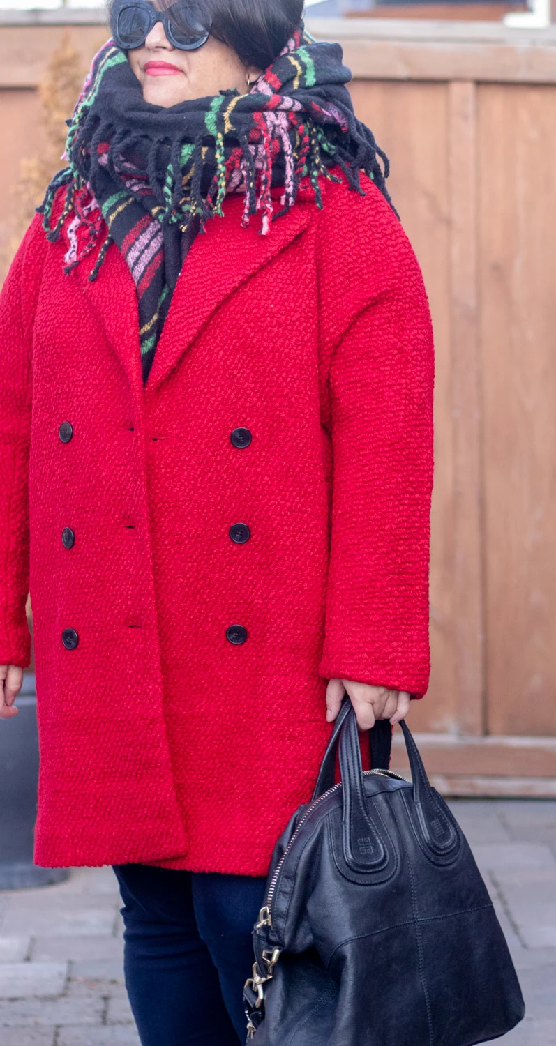 red coat outfit