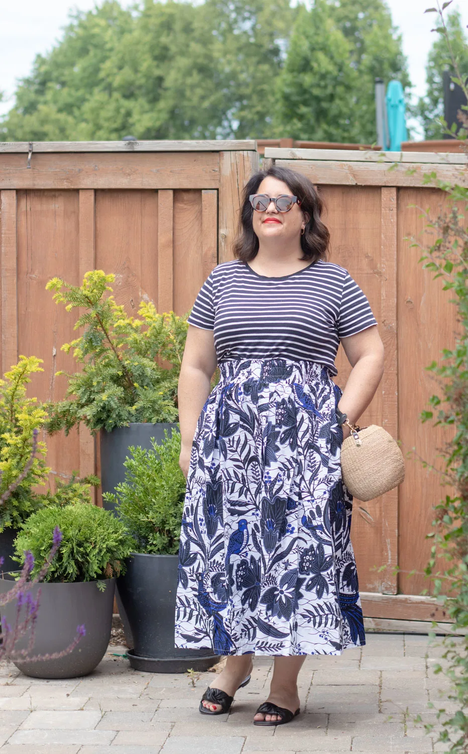 kemi telford skirt review, wax print skirt outfit