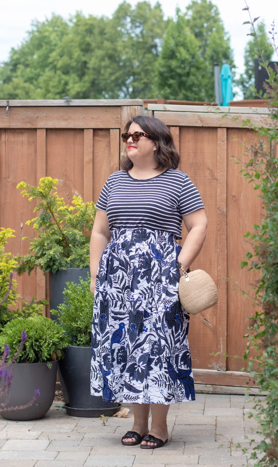 kemi telford skirt review, wax print skirt outfit