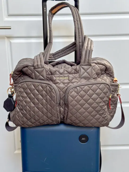 MZ Wallace Nik bag review, carry on travel bag