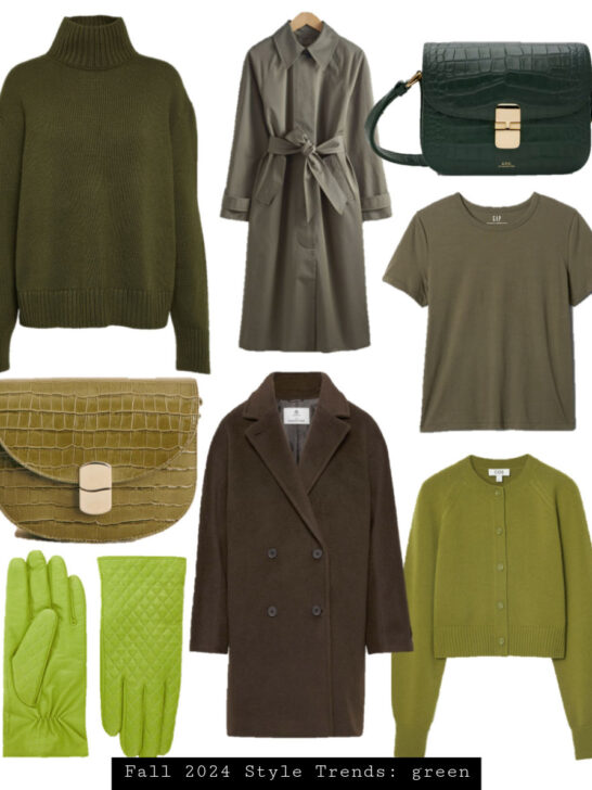 fall style trends 2024 Green trend