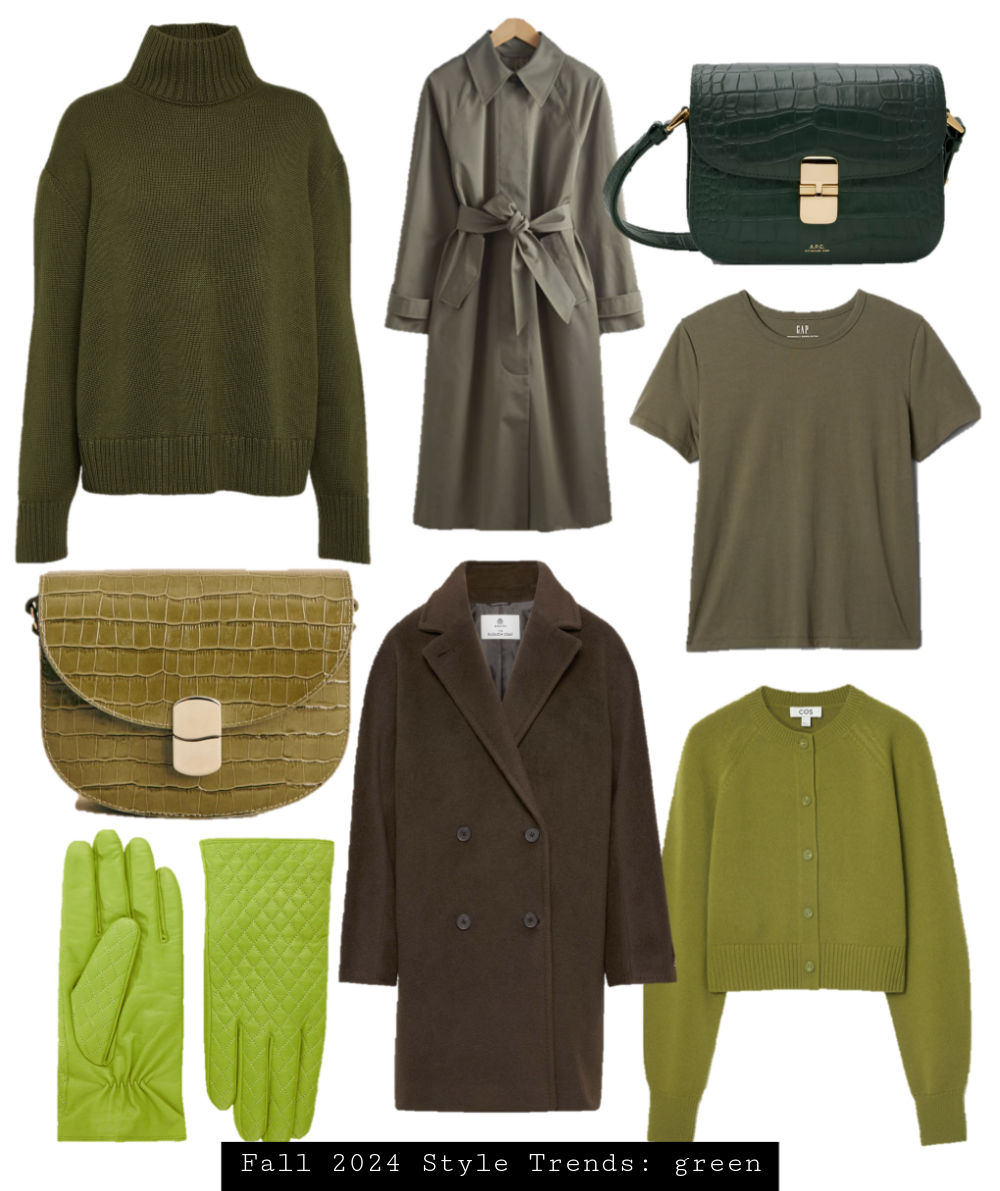 fall style trends 2024 Green trend