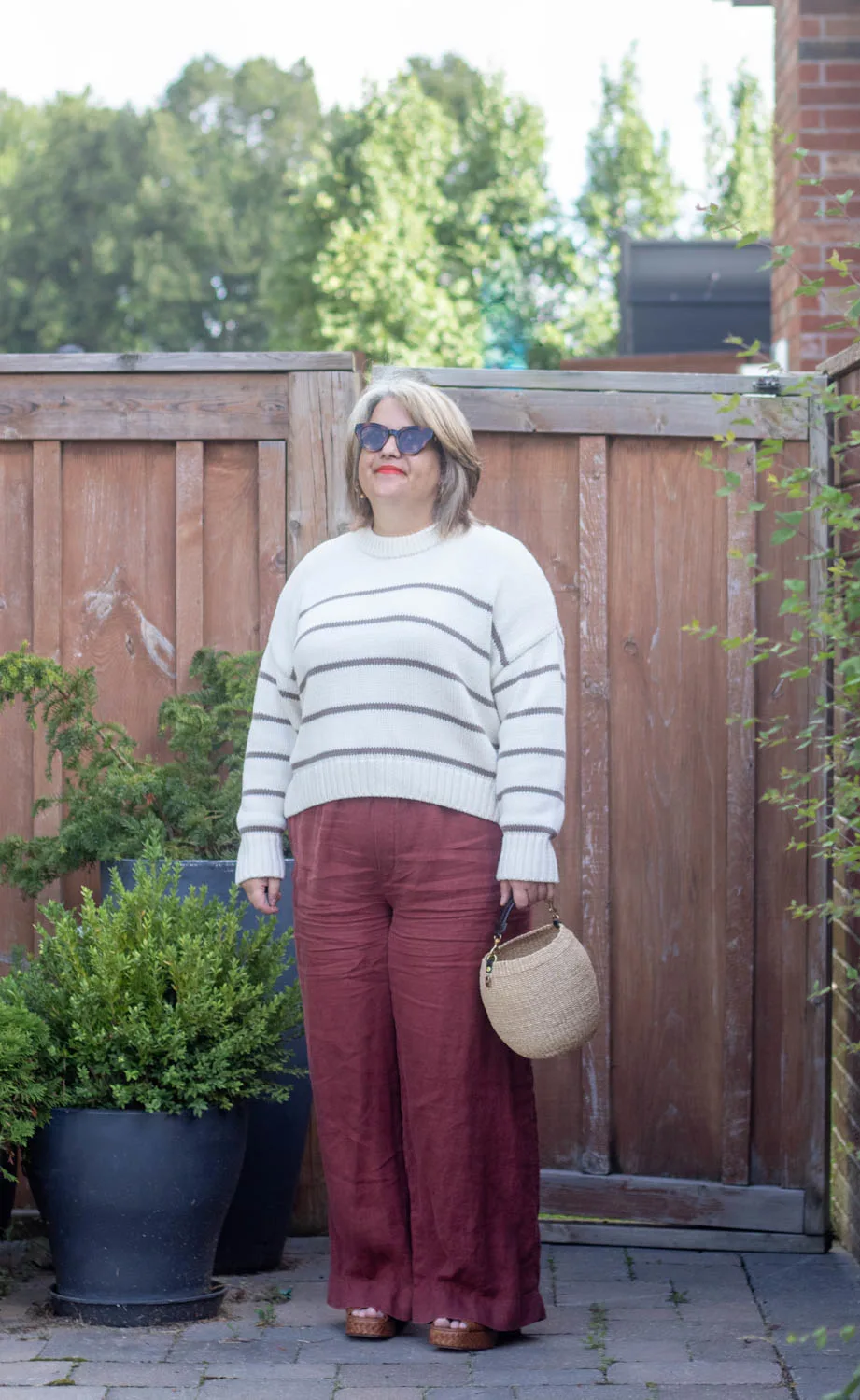 Jenni Kayne chloe crewneck and linen pants