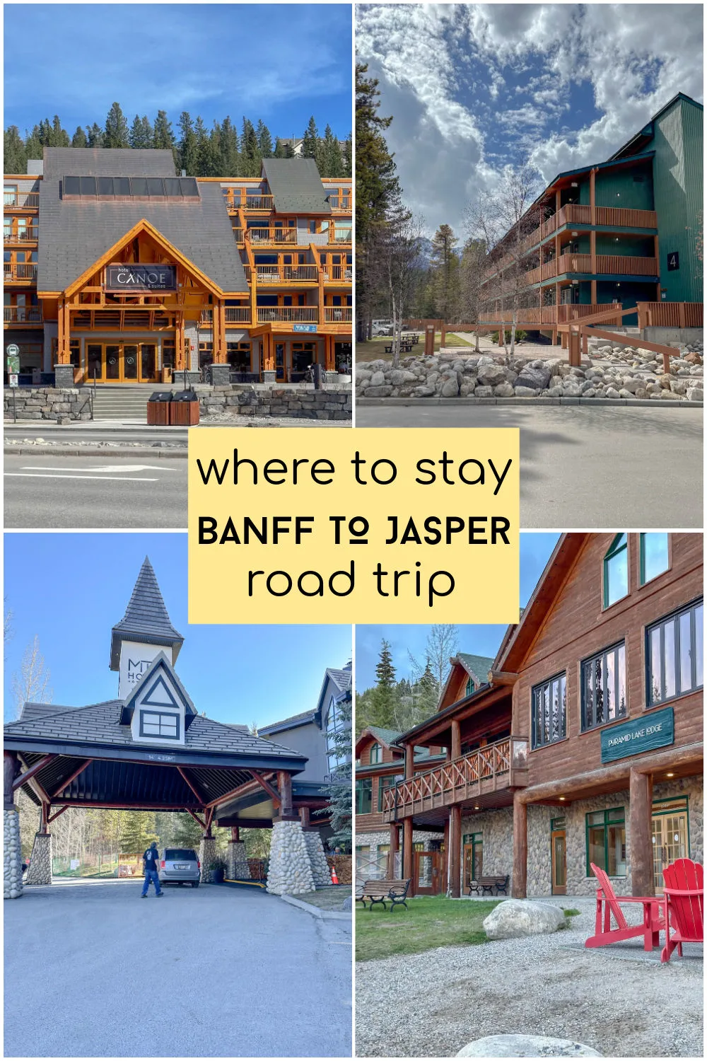 where to stay on a banff to jasper road trip