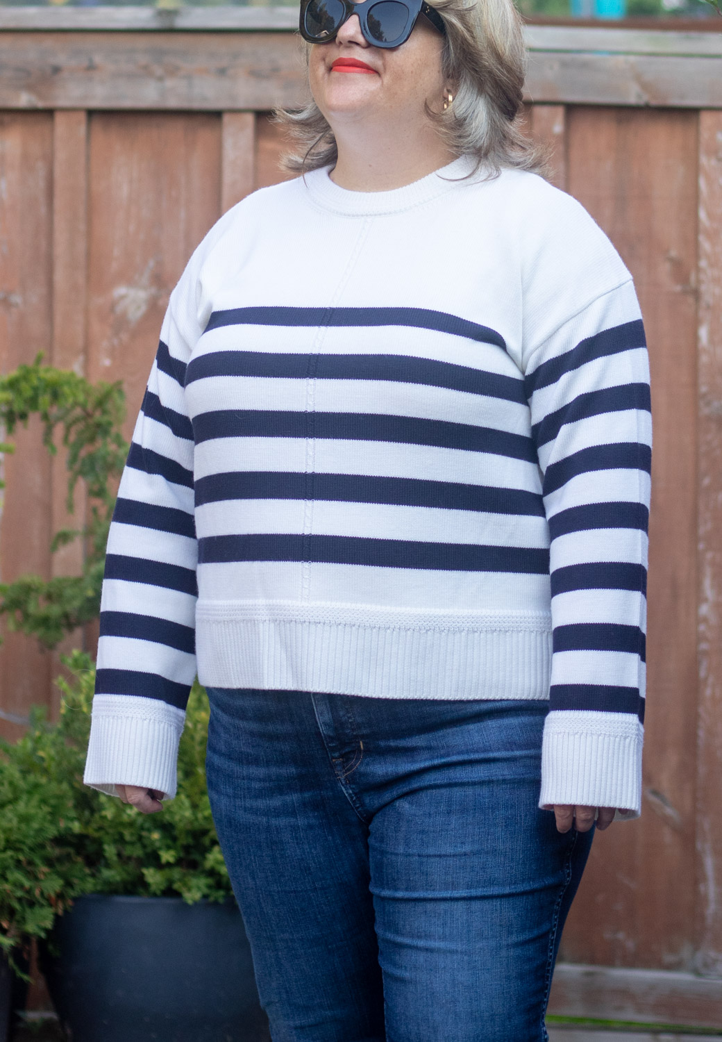 Sezane bastien stripe knitwear