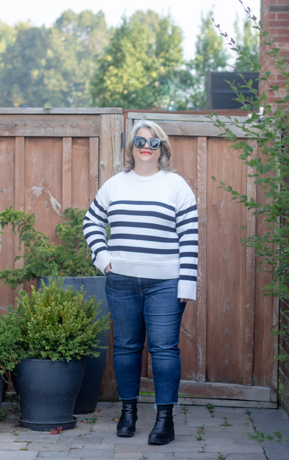 Sezane bastien stripe knitwear