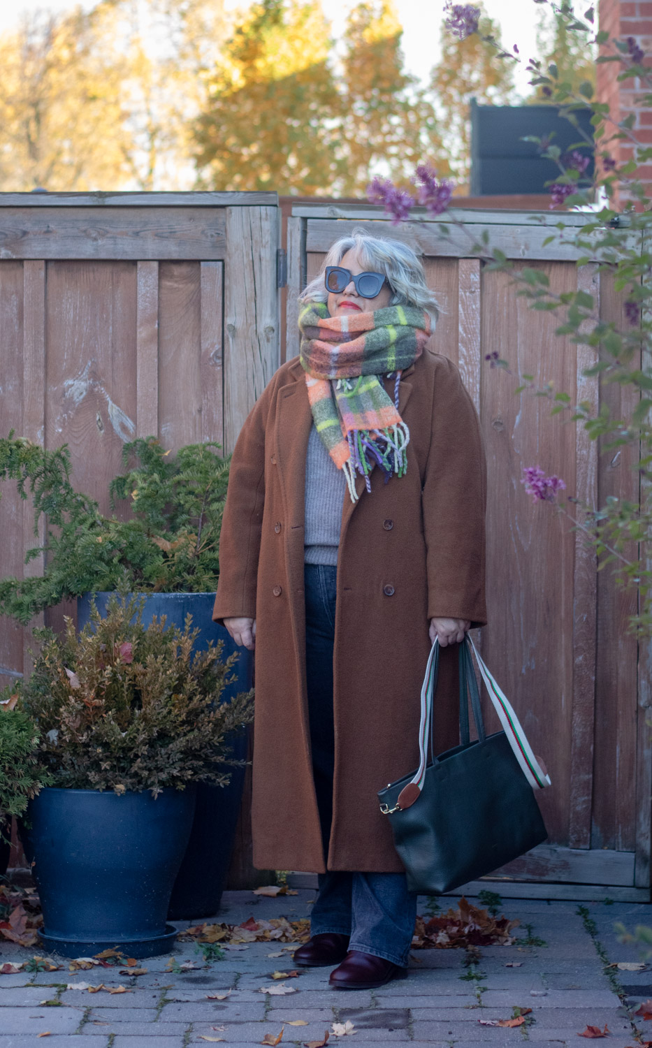 Sezane Louise Scarf review, autumn outfit