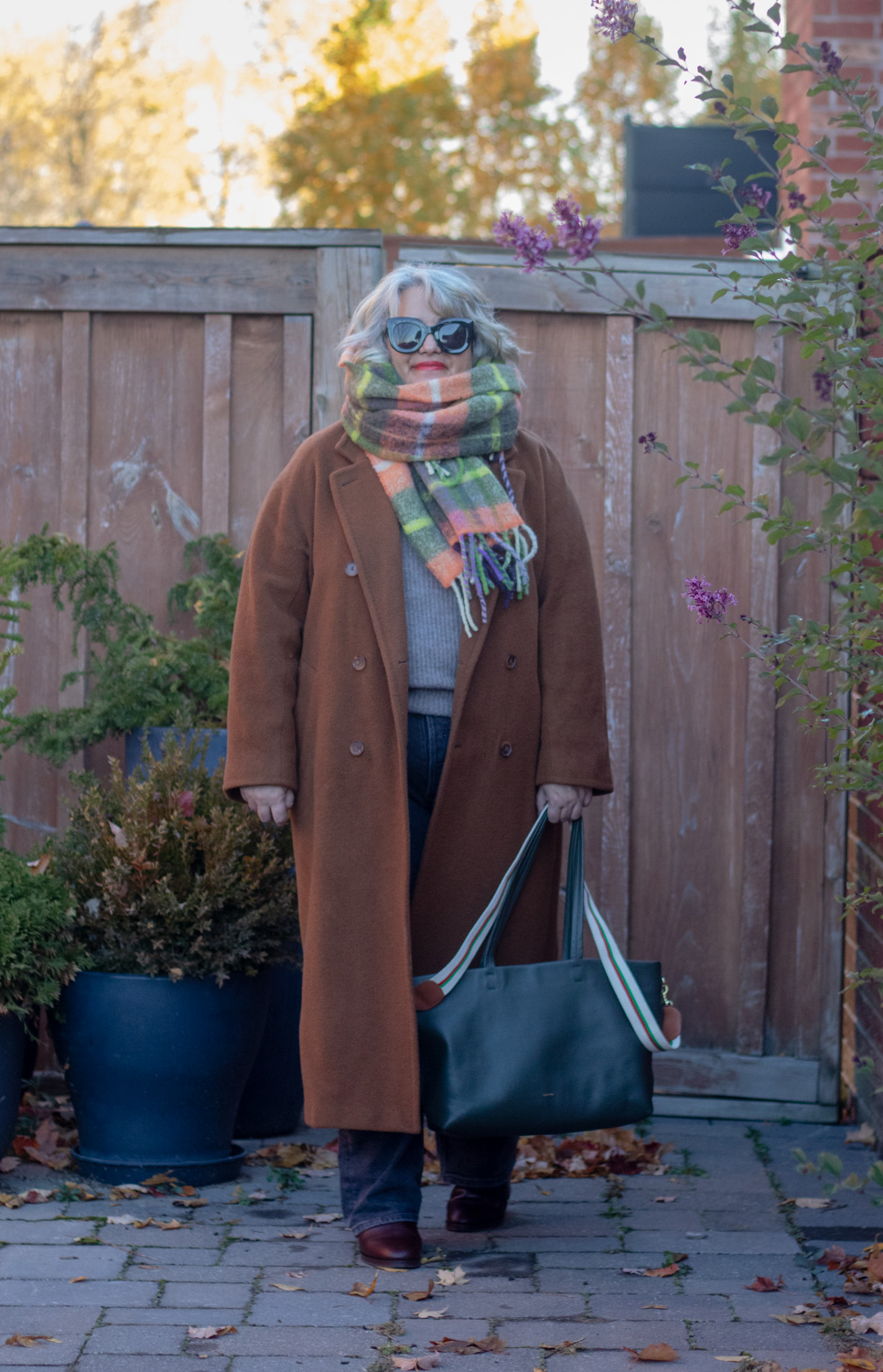 sezane louise scarf autumn outfit