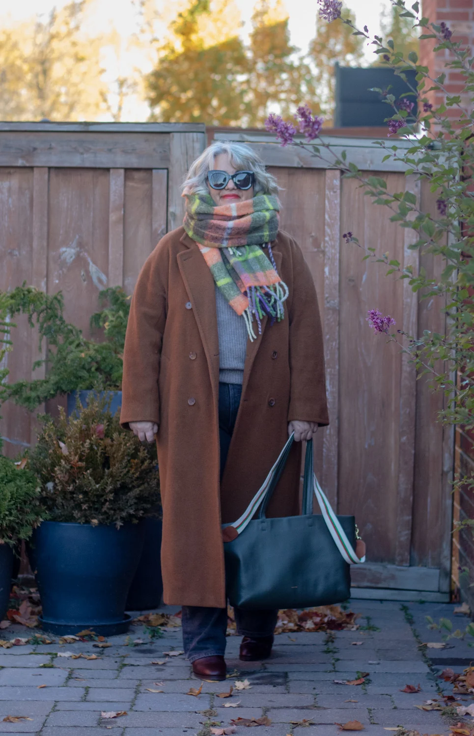 sezane louise scarf autumn outfit