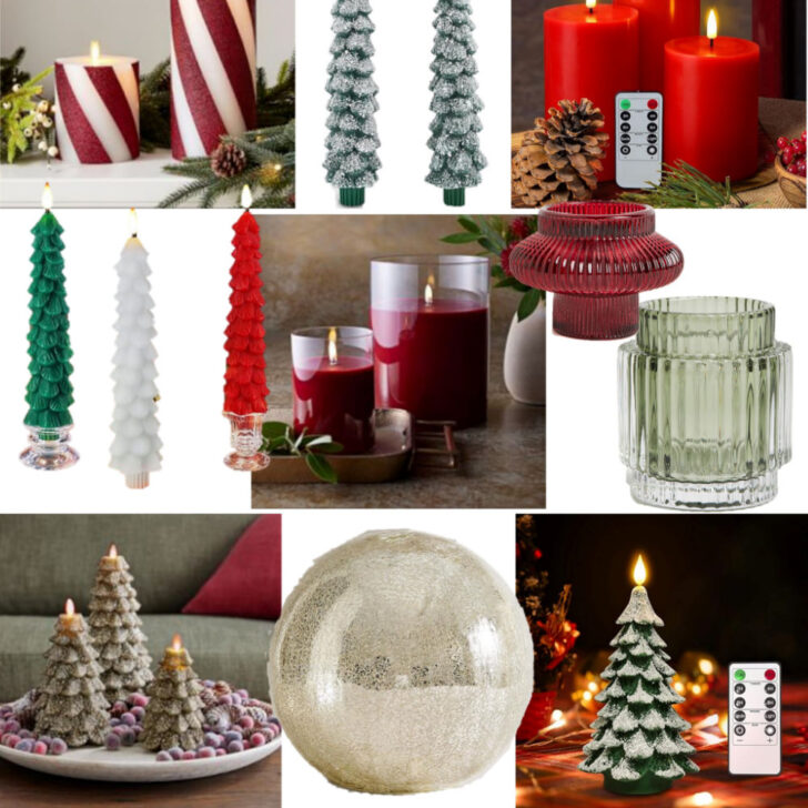 Christmas Flameless Candles and accessories