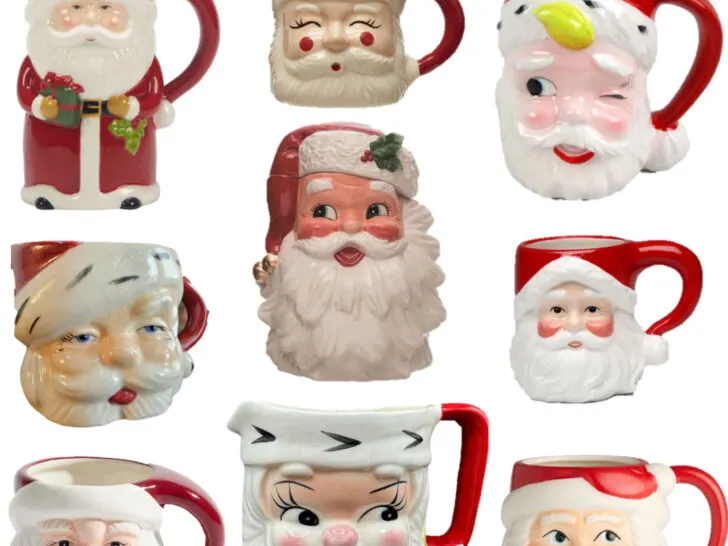 the best santa mugs, winking santa mug, santa claus decor