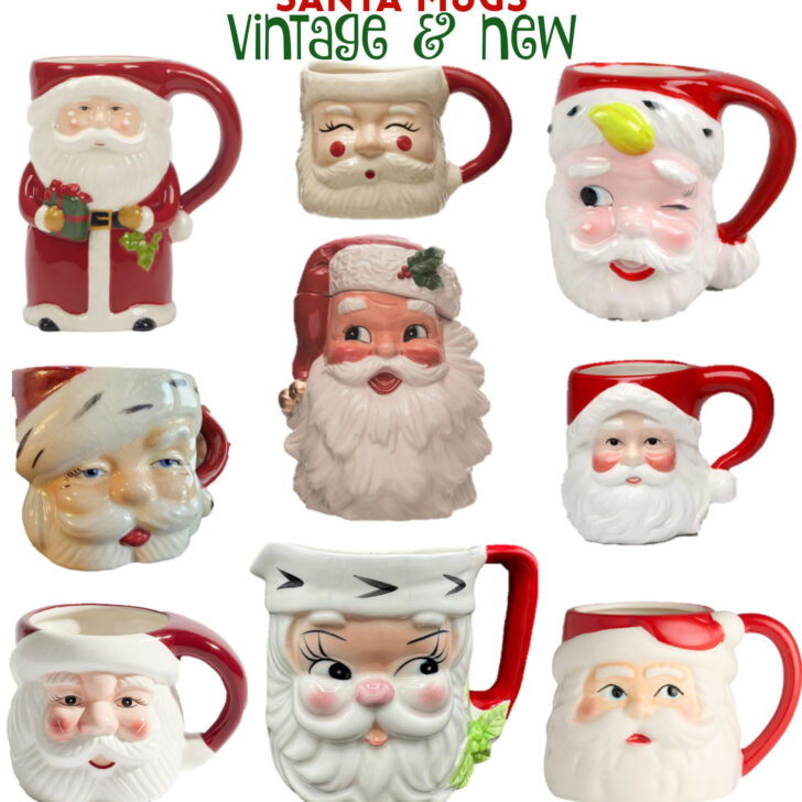 the best santa mugs, winking santa mug, santa claus decor