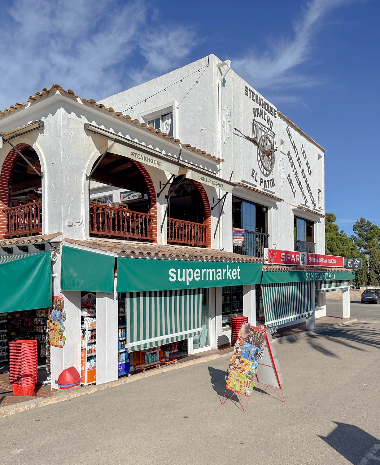 supermarket just outside esmerelda park cala dor