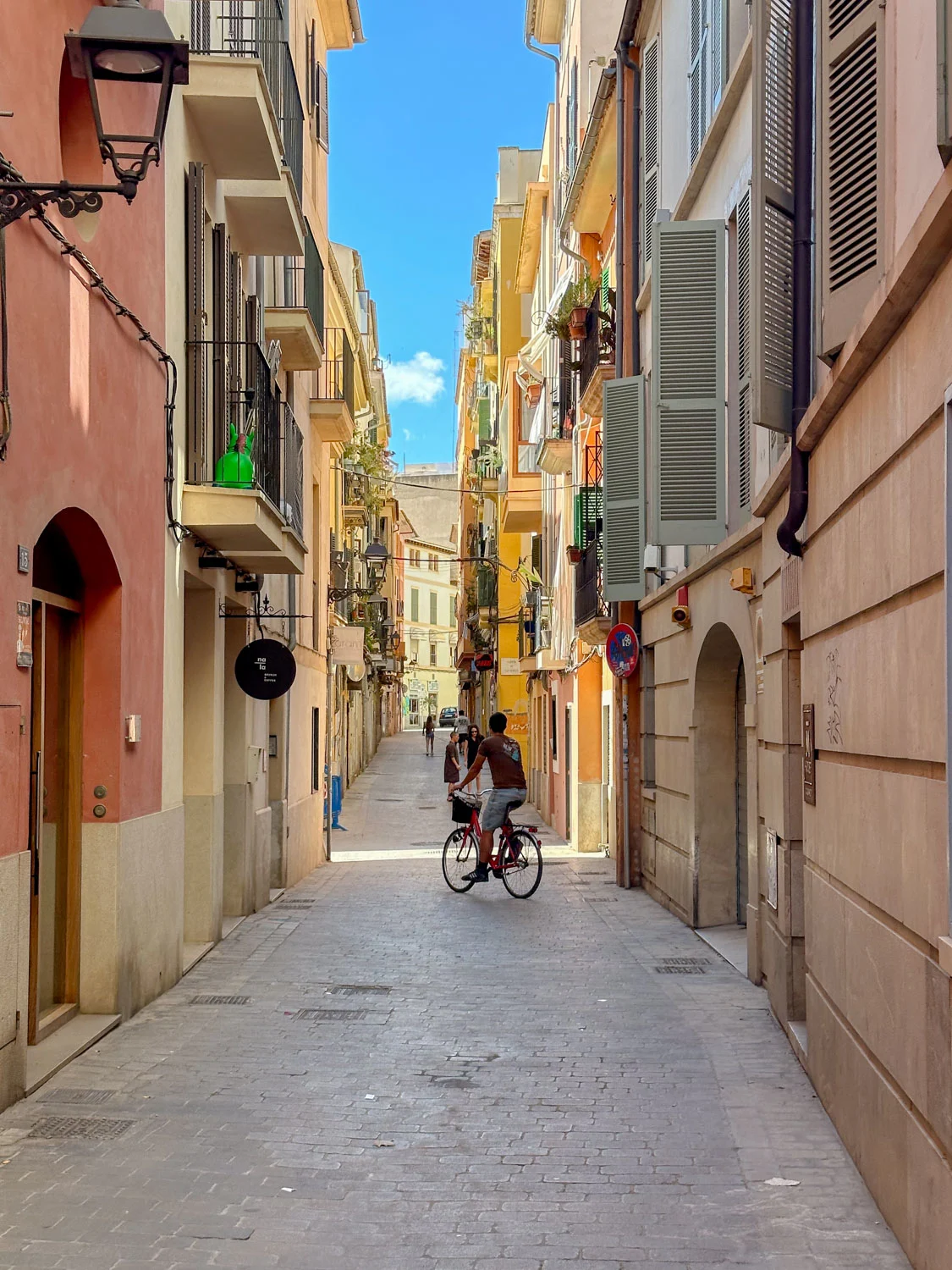 palma back streets mallorca spain