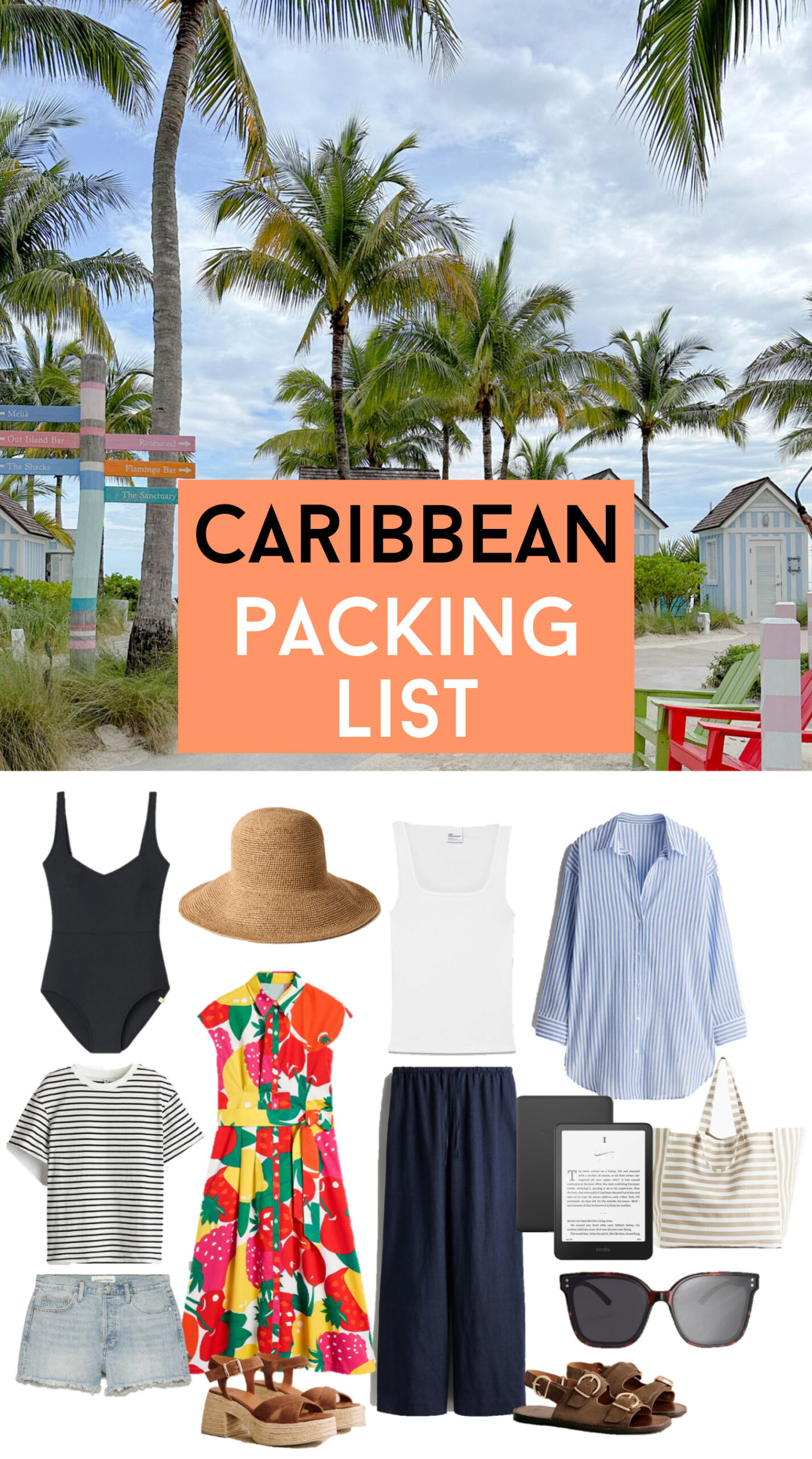 Caribbean packing list, what to pack for a caribbean island vacation